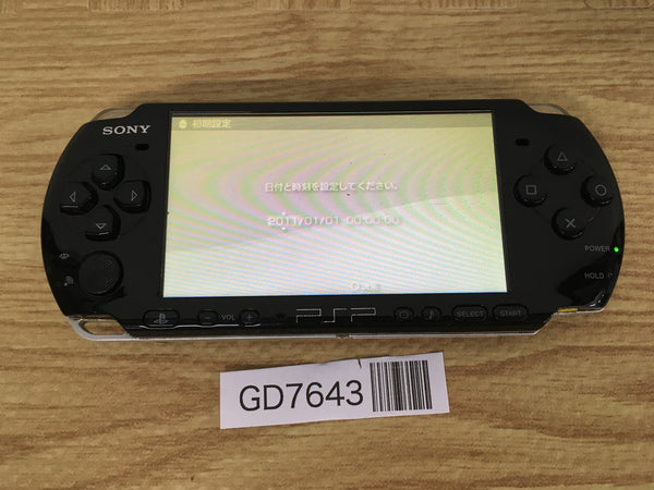 GD7643 Plz Read Item Condi PSP-3000 PIANO BLACK SONY PSP Console Japan