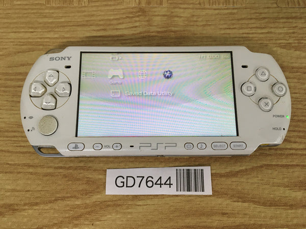 GD7644 Plz Read Item Condi PSP-3000 PEARL WHITE SONY PSP Console Japan