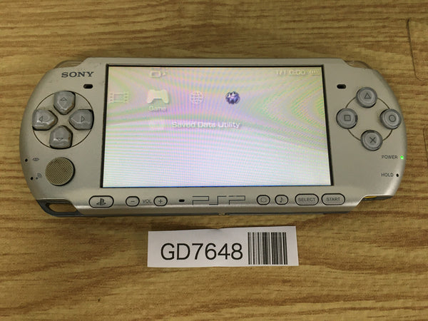 GD7648 Plz Read Item Condi PSP-3000 MYSTIC Silver SONY PSP Console Japan