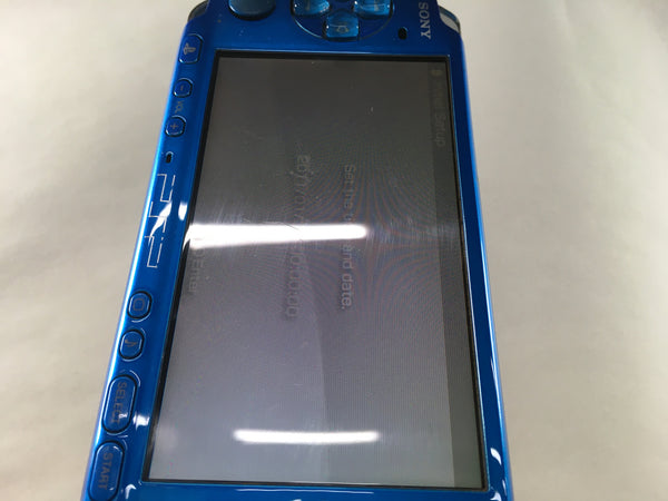 GD7656 Plz Read Item Condi PSP-3000 VIBRANT BLUE SONY PSP