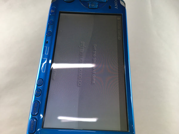 GD7657 Plz Read Item Condi PSP-3000 VIBRANT BLUE SONY PSP
