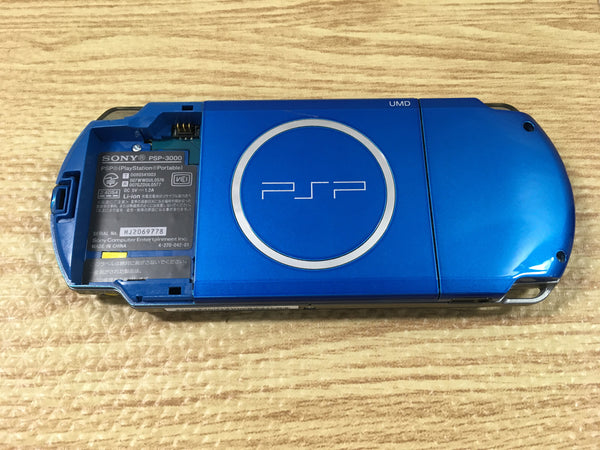 GD7658 Plz Read Item Condi PSP-3000 VIBRANT BLUE SONY PSP