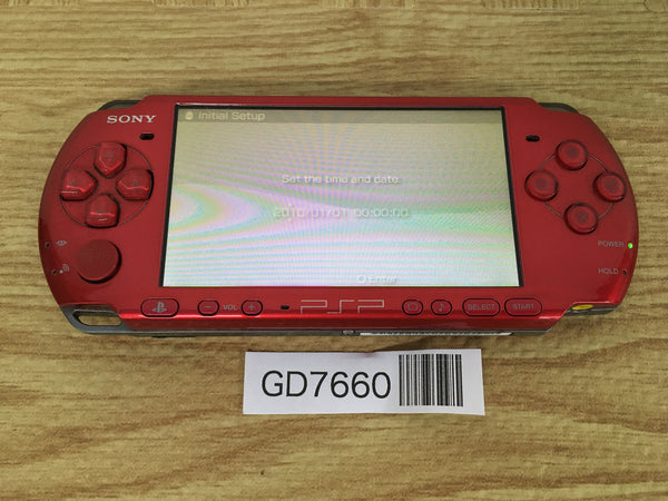 GD7660 Plz Read Item Condi PSP-3000 RADIANT RED SONY PSP