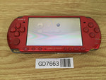 GD7663 Plz Read Item Condi PSP-3000 RADIANT RED SONY PSP Console Japan