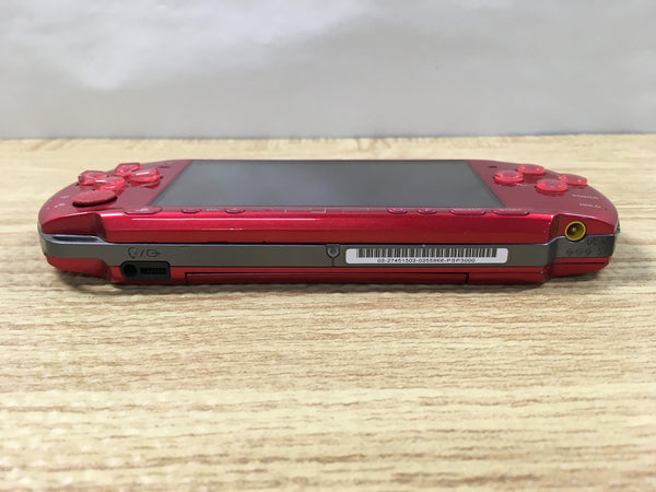 GD7663 Plz Read Item Condi PSP-3000 RADIANT RED SONY PSP