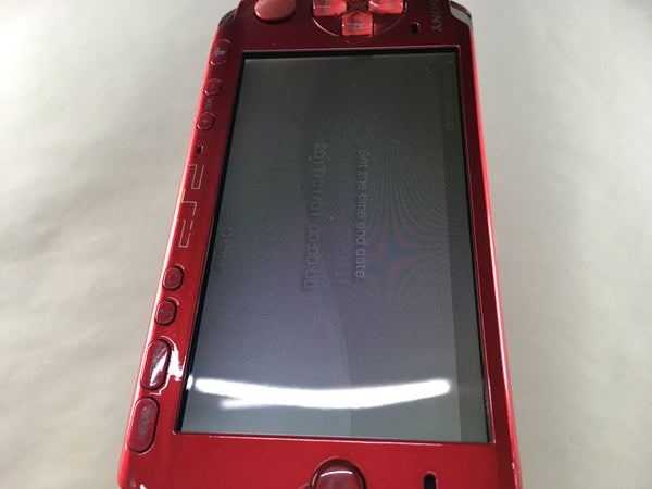 うちなー PSP3000 GD7663 Plz Read Item Condi PSP-3000 RADIANT RED SONY PSP