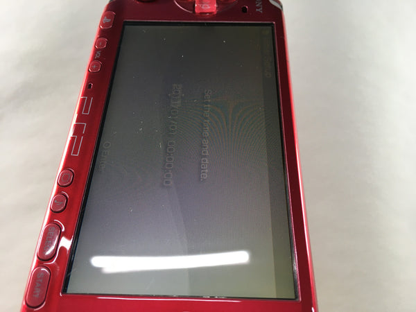 GD7664 Plz Read Item Condi PSP-3000 RADIANT RED SONY PSP