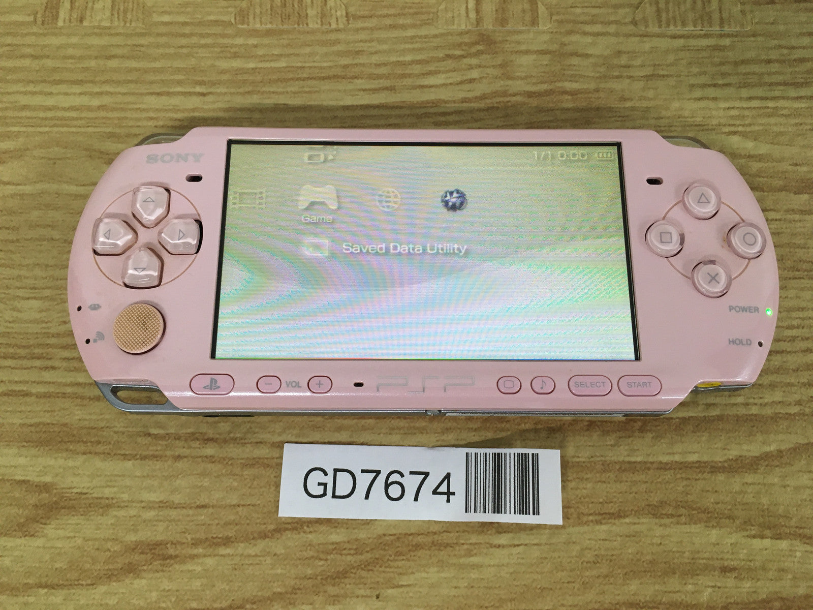 GD7674 Plz Read Item Condi PSP-3000 BLOSSOM PINK SONY PSP
