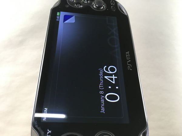 GD7679 PS Vita PCH-1000 CRYSTAL BLACK SONY PSP Console Japan