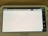GD7680 Plz Read Item Condi PS Vita PCH-1000 CRYSTAL WHITE SONY PSP Console Japan