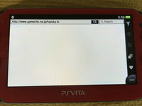 GD7681 Plz Read Item Condi PS Vita PCH-1000 COSMIC RED SONY PSP Console Japan