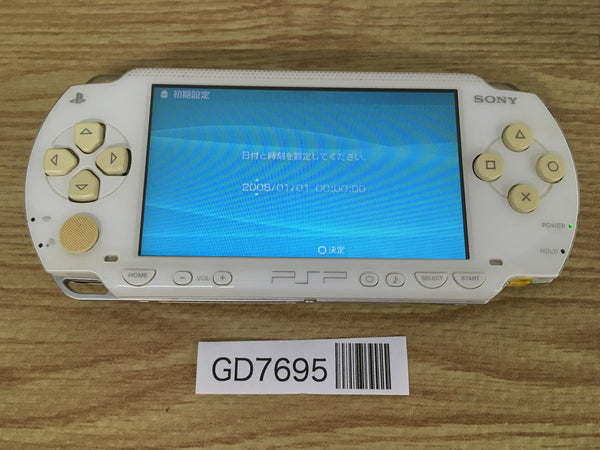 GD7695 Plz Read Item Condi PSP-1000 CERAMIC WHITE SONY PSP Console Japan