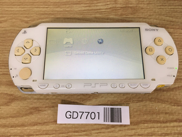 GD7701 Plz Read Item Condi PSP-1000 CERAMIC WHITE SONY PSP Console Japan