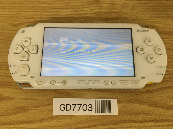 GD7703 Plz Read Item Condi PSP-1000 CERAMIC WHITE SONY PSP Console Japan