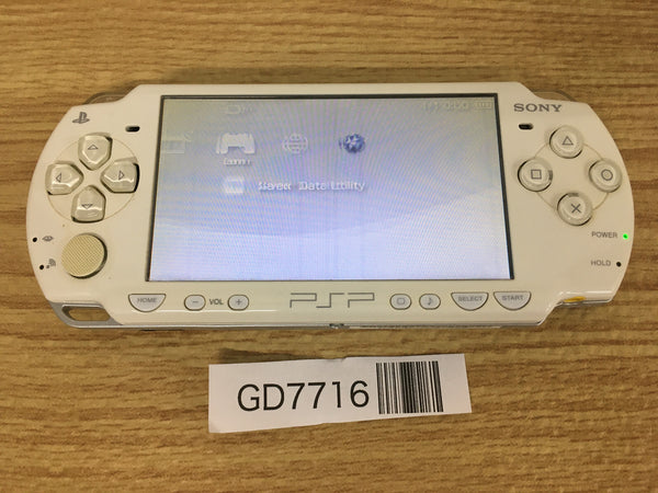 GD7716 Plz Read Item Condi PSP-2000 CERAMIC WHITE SONY PSP Console Japan