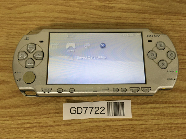 GD7722 Plz Read Item Condi PSP-2000 ICE Silver SONY PSP Console Japan