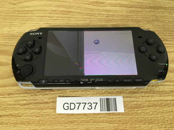 GD7737 Plz Read Item Condi PSP-3000 PIANO BLACK SONY PSP Console Japan