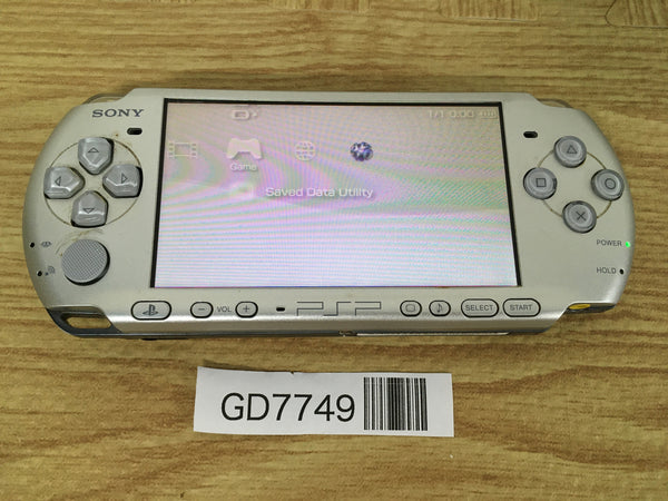 GD7749 Plz Read Item Condi PSP-3000 MYSTIC Silver SONY PSP Console Japan