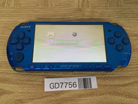 GD7756 Plz Read Item Condi PSP-3000 VIBRANT BLUE SONY PSP Console Japan