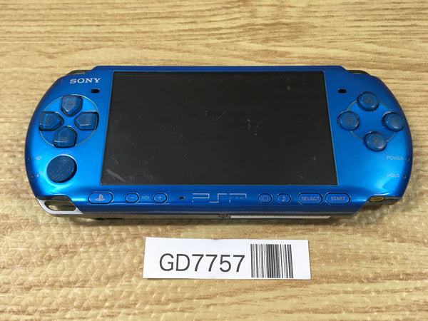 GD7757 Not Working PSP-3000 VIBRANT BLUE SONY PSP Console Japan
