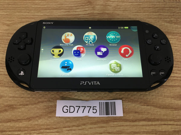GD7775 Plz Read Item Condi PS Vita PCH-2000 BLACK SONY PSP Console Japan