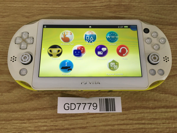 GD7779 Plz Read Item Co PS Vita PCH-2000 LIME GREEN WHITE SONY PSP Console Japan