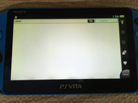 GD7780 Plz Read Item Condi PS Vita PCH-2000 AQUA BLUE SONY PSP Console Japan