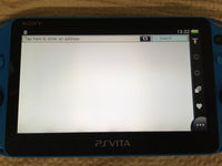 GD7781 Plz Read Item Condi PS Vita PCH-2000 AQUA BLUE SONY PSP Console Japan