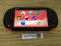 GD7783 Plz Read Item Condi PS Vita PCH-2000 RED AND BLACK SONY PSP Console Japan