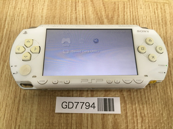 GD7794 Plz Read Item Condi PSP-1000 CERAMIC WHITE SONY PSP Console Japan