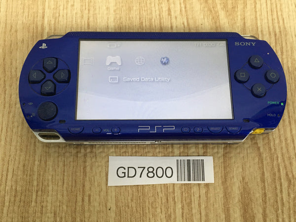 GD7800 Plz Read Item Condi PSP-1000 METALLIC BLUE SONY PSP Console Japan