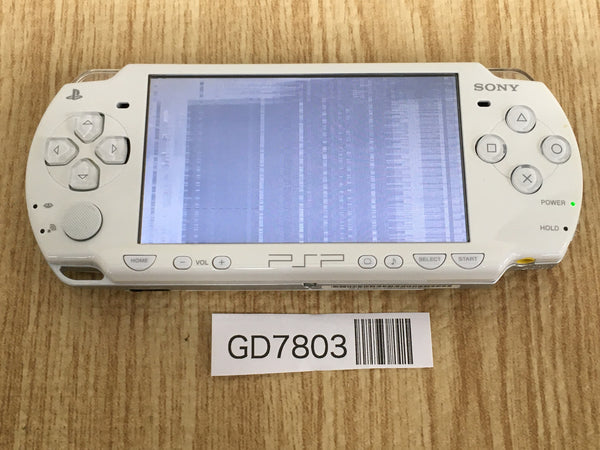 GD7803 Plz Read Item Condi PSP-2000 CERAMIC WHITE SONY PSP Console Japan
