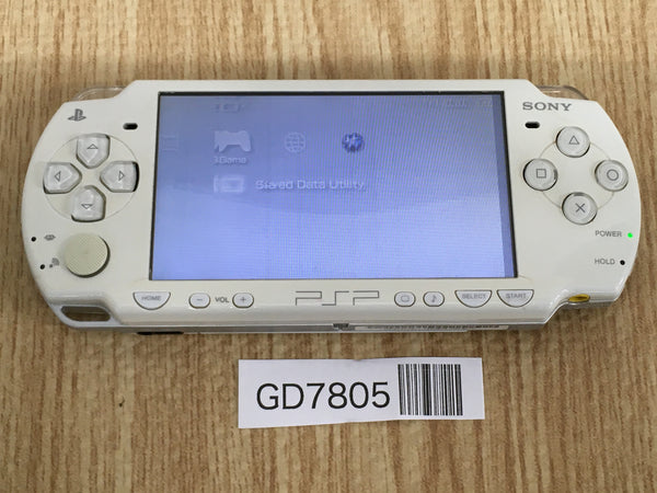 GD7805 Plz Read Item Condi PSP-2000 CERAMIC WHITE SONY PSP Console Japan