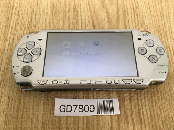 GD7809 Plz Read Item Condi PSP-2000 ICE Silver SONY PSP Console Japan