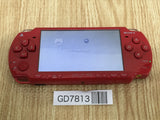 GD7813 Plz Read Item Cond PSP-2000 DEEP RED SONY PSP Console Japan