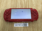 GD7814 Plz Read Item Cond PSP-2000 DEEP RED SONY PSP Console Japan