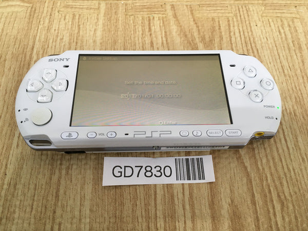 GD7830 Plz Read Item Condi PSP-3000 PEARL WHITE SONY PSP Console Japan