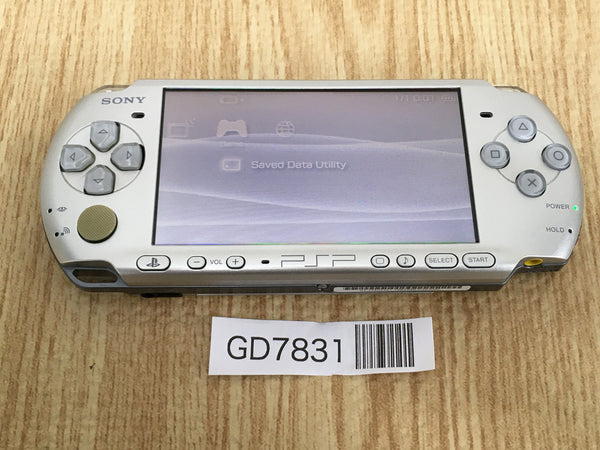 GD7831 No Battery PSP-3000 MYSTIC Silver SONY PSP Console Japan