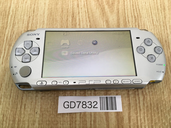 GD7832 Plz Read Item Condi PSP-3000 MYSTIC Silver SONY PSP Console Japan