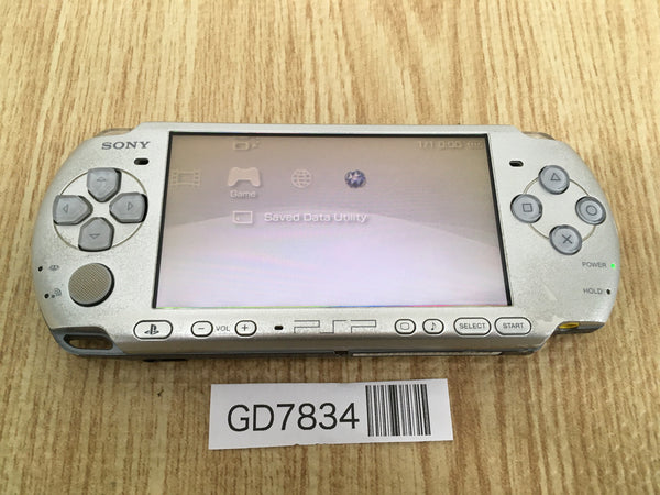 GD7834 Plz Read Item Condi PSP-3000 MYSTIC Silver SONY PSP Console Japan