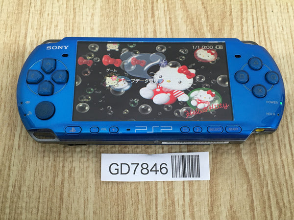 PSP 3000型 GD7846 Plz Read Item Condi PSP-3000 VIBRANT BLUE SONY PSP