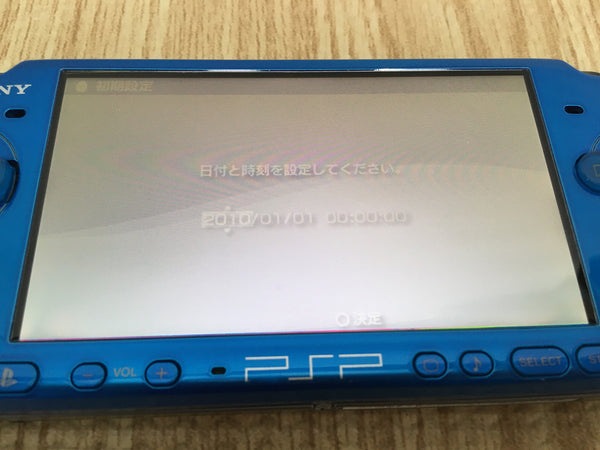 GD7846 Plz Read Item Condi PSP-3000 VIBRANT BLUE SONY PSP