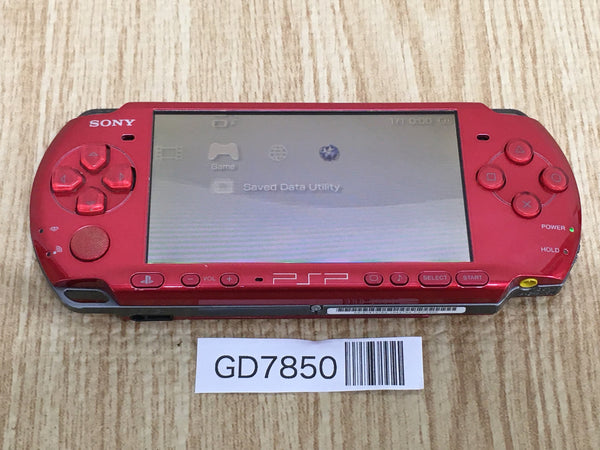 GD7850 Plz Read Item Condi PSP-3000 RADIANT RED SONY PSP Console Japan