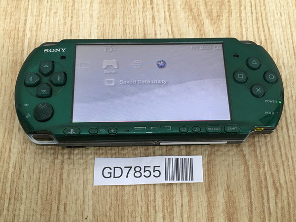 GD7855 Plz Read Item Condi PSP-3000 SPIRITED GREEN SONY PSP Console Japan