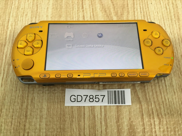 GD7857 Plz Read Item Condi PSP-3000 BRIGHT YELLOW SONY PSP Console Japan