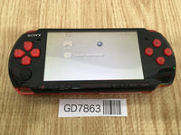 GD7863 Plz Read Item Condi PSP-3000 BLACK & RED SONY PSP Console Japan