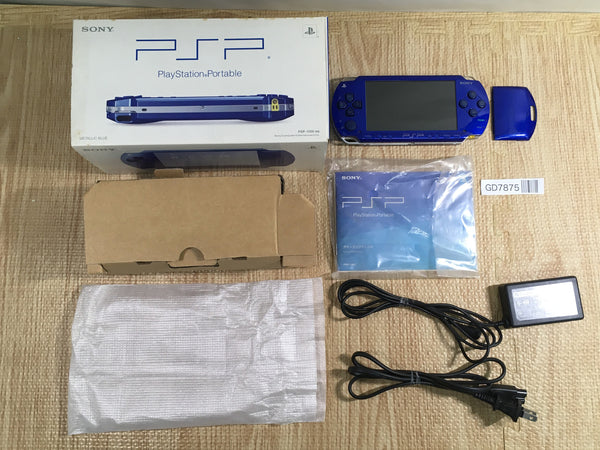 GD7875 PSP-1000 METALLIC BLUE BOXED SONY PSP Console Japan