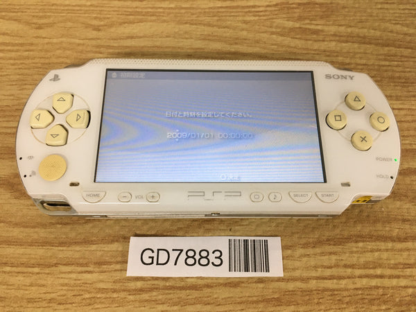 GD7883 Plz Read Item Condi PSP-1000 CERAMIC WHITE SONY PSP Console Japan