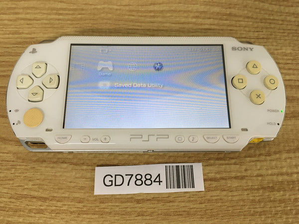 GD7884 Plz Read Item Condi PSP-1000 CERAMIC WHITE SONY PSP Console Japan