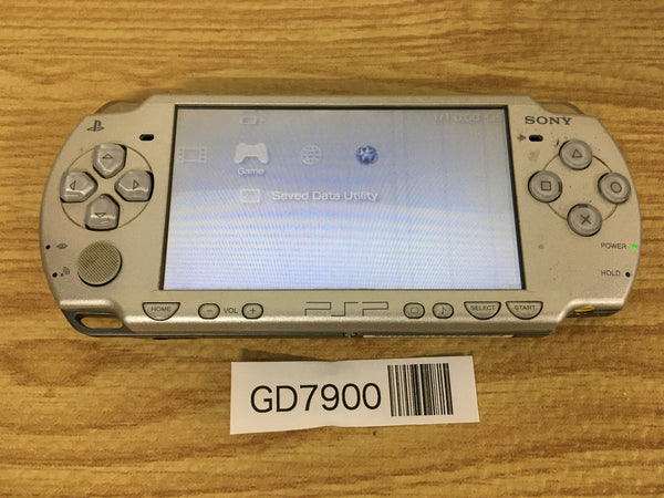 GD7900 Plz Read Item Condi PSP-2000 ICE Silver SONY PSP Console Japan
